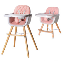 Adjustable Baby to Toddler Wooden High Chair